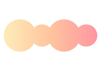 グラデーションのカラーバブル風デザイン・円が連なるポップ背景素材