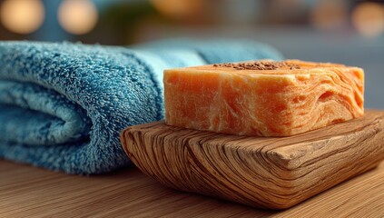Bath Still Life with Soap and Towel