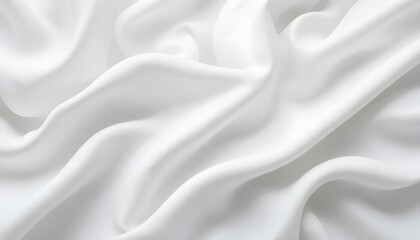 Obraz premium Elegant white fabric texture with gentle soft waves creating a subtle pattern