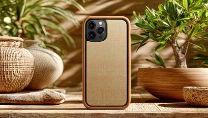 Phone Case in Neutral Still Life Setting