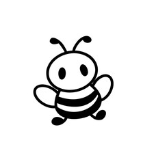 funny bee cartoon