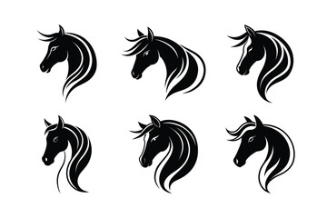 Horse Head Vector Illustration Stock Illustrations