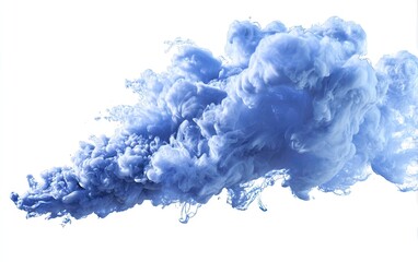 Light-blue ink clouds against white