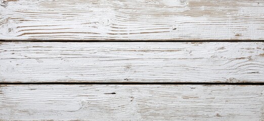 Fototapeta premium Close-up of weathered, white-painted wood planks