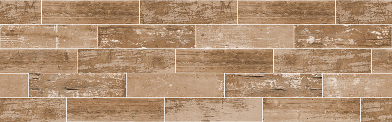 Brown brick paver shaped wood texture background