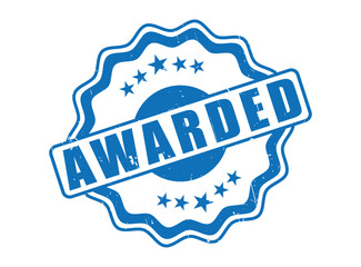 Fototapeta premium Awarded Rubber Stamp Seal with a Decorative Border