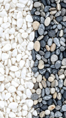White and Gray Pebbles Texture Background