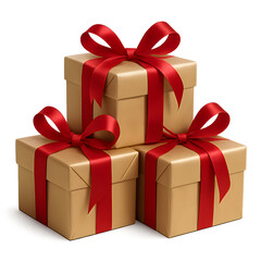 Obraz premium Christmas Gift boxes isolated