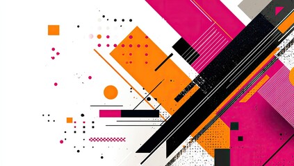 Abstract geometric shapes in vibrant colors (7)