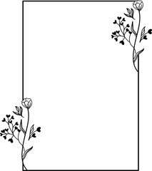 floral frame for your text