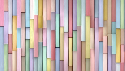 Pastel colored rectangular blocks in vertical alignment