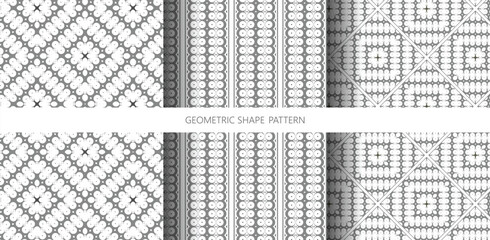 Elegant Repetitive Geometric Shape Seamless Pattern for Textile and Wrapping