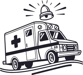 ambulance car vector illustration