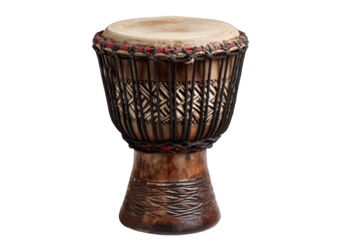 Close-up of a traditional African drum