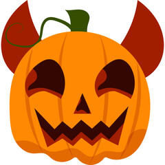 Halloween Pumpkin Illustration