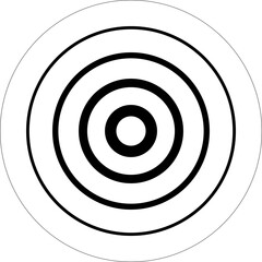 Circle with halftone line elements, sound wave