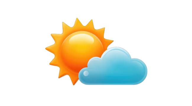 Sunny weather with a cloud
