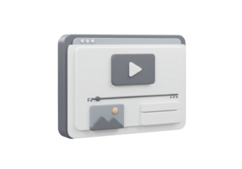 Isolated application interface with multimedia presentation player and controls concept