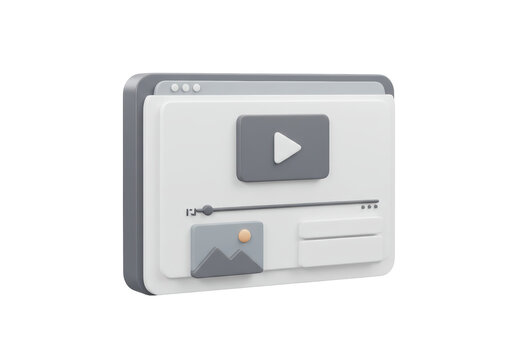 Isolated application interface with multimedia presentation player and controls concept