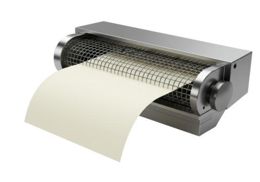 Isolated cheese slicer with metal roller, cutting tool for cheese products, nobody around