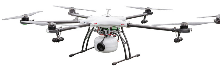 Agricultural drone with spray tank