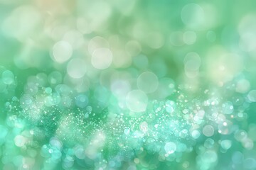 Obraz premium Abstract Bokeh Background In Pastel Green Tones