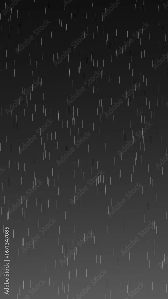 Poster vertical video of rain animation with dark gradient weather effect. animated abstract rain falling a