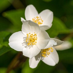 Close-up of three white flowers (1)