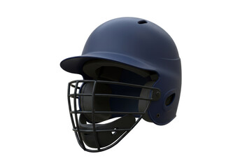 Naklejka premium Isolated baseball batter's helmet for player protection, sport equipment, safety gear