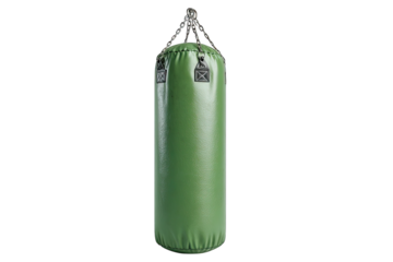 Punching bag on a white background