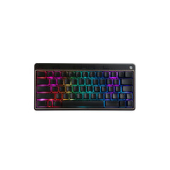 RGB Illuminated Compact Mechanical Keyboard - Top View