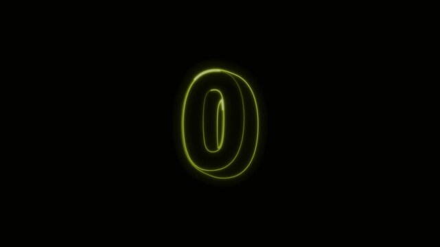 5 Counting Down Animation with Black Background 4K HighQuality Countdown Timer VFX