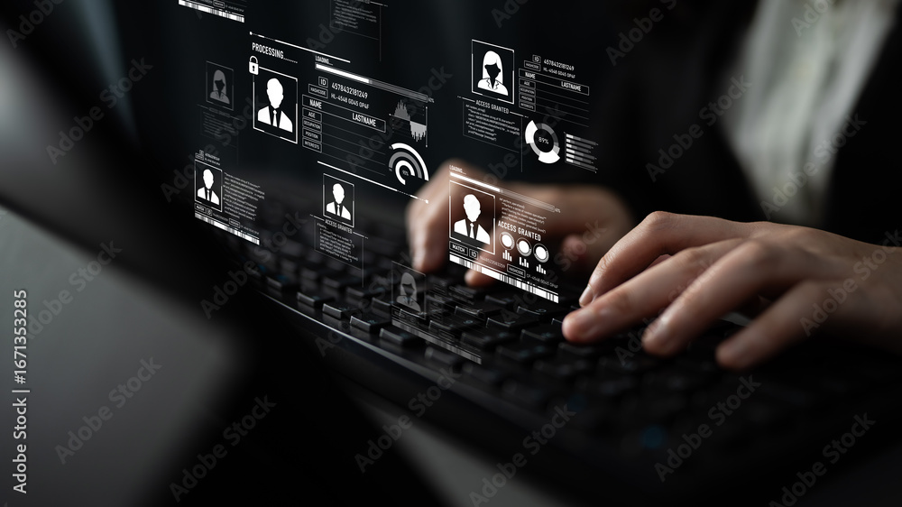 Aufkleber id security ensures personal data protection with secure login systems, digital identity safeguards,