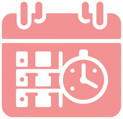 Fototapeta premium Modern calendar icon reminding of time management, planning, and important dates