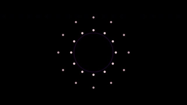  Circle Pop 3 Types with Black Background 4K Abstract Bubble Animation for VFX and Motion Graphics