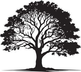 Tree silhouette Vector | Minimalist & Trendy Tree Silhouette Design | Unique & Stylish Tree Artwork for Vector design