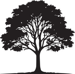 Tree silhouette Vector | Minimalist & Trendy Tree Silhouette Design | Unique & Stylish Tree Artwork for Vector design