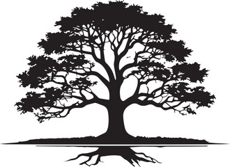 Tree silhouette Vector | Minimalist & Trendy Tree Silhouette Design | Unique & Stylish Tree Artwork for Vector design