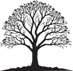 Tree silhouette Vector | Minimalist & Trendy Tree Silhouette Design | Unique & Stylish Tree Artwork for Vector design