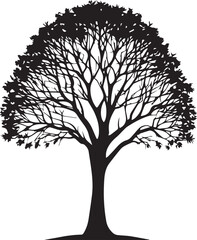 Tree silhouette Vector | Minimalist & Trendy Tree Silhouette Design | Unique & Stylish Tree Artwork for Vector design