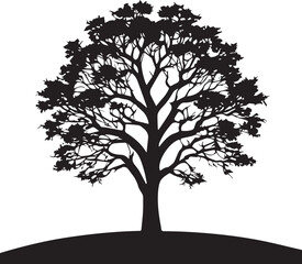 Tree silhouette Vector | Minimalist & Trendy Tree Silhouette Design | Unique & Stylish Tree Artwork for Vector design
