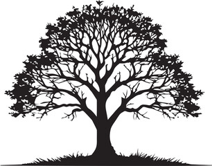 Tree silhouette Vector | Minimalist & Trendy Tree Silhouette Design | Unique & Stylish Tree Artwork for Vector design