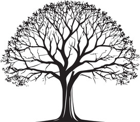 Tree silhouette Vector | Minimalist & Trendy Tree Silhouette Design | Unique & Stylish Tree Artwork for Vector design