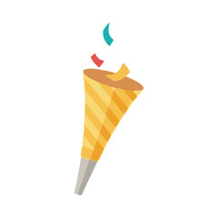 party horn vector illustration design