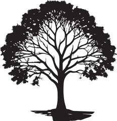 tree silhouette Vector | Minimalist & Trendy tree Silhouette Design | Unique & Stylish tree Artwork for Vector design