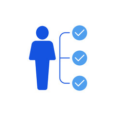 candidate icon outline editable stroke line drawing eps.