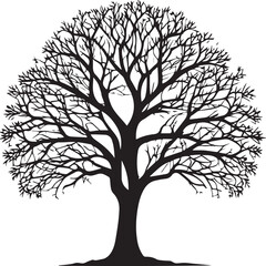 tree silhouette Vector | Minimalist & Trendy tree Silhouette Design | Unique & Stylish tree Artwork for Vector design