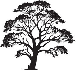 Fototapeta premium tree silhouette Vector | Minimalist & Trendy tree Silhouette Design | Unique & Stylish tree Artwork for Vector design