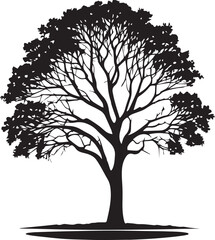 tree silhouette Vector | Minimalist & Trendy tree Silhouette Design | Unique & Stylish tree Artwork for Vector design