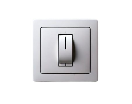 Modern Home Interior Featuring White Wall Switch